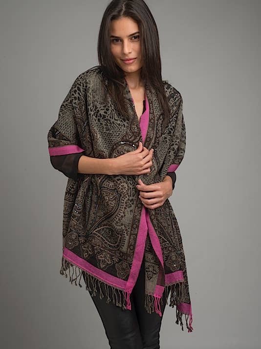 BANDA AMIR SCARF - 95% WOOL / 5% SILK for wholesale by DIWALI PARIS