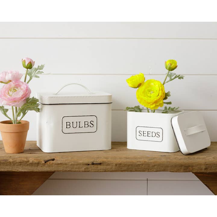 Audrey's Home & Gift - Wholesale Plant Pot - Tins - Seeds and Bulbs (Set Of 02)