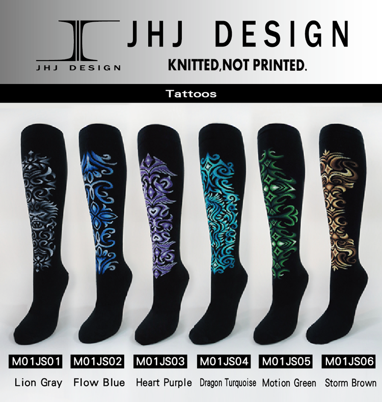 JHJ International Company Limited – Großhandel Socken – Herren – Tattoos - Tribal Motion Grün10