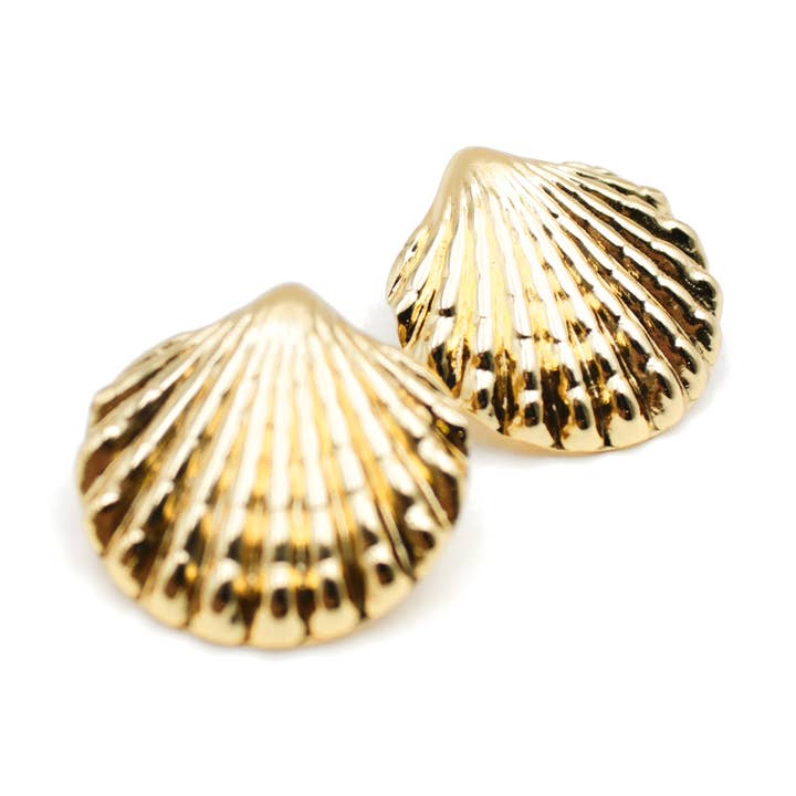 Boucles d'oreilles coquillages - EVE pour la vente par L'Atelier des Dames