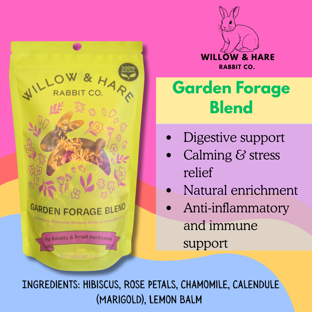 Willow and Hare Rabbit Co. - Wholesale Pet Supplement - Not Cat/Dog - Garden Forage Blend2