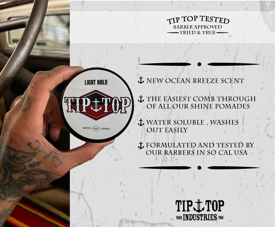 Tip Top Industries - Wholesale Hair Pomade - Men's - Light Hold Pomade1