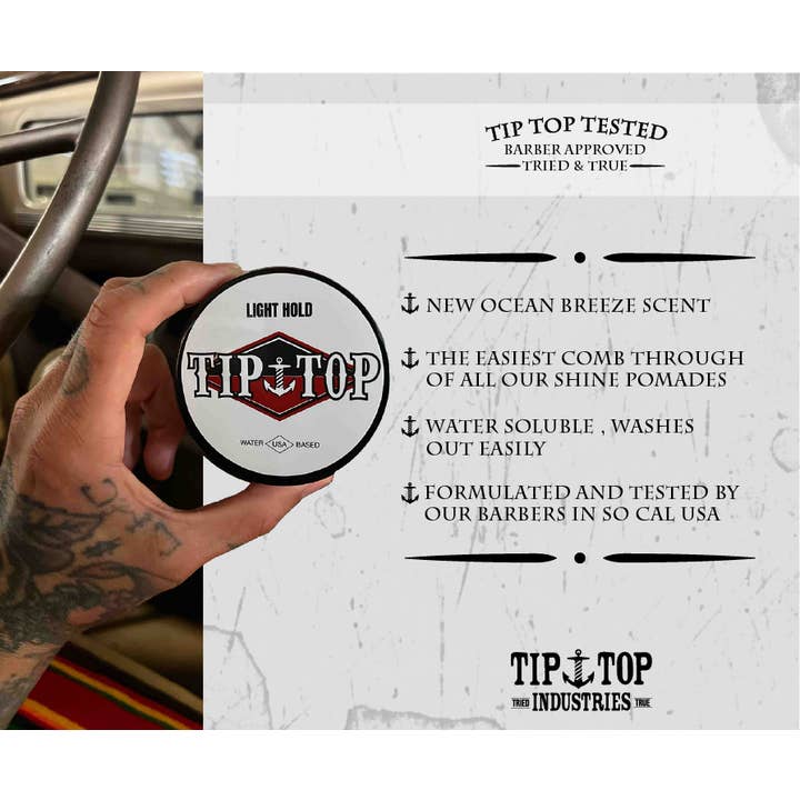 Tip Top Industries - Wholesale Hair Pomade - Men's - Light Hold Pomade1