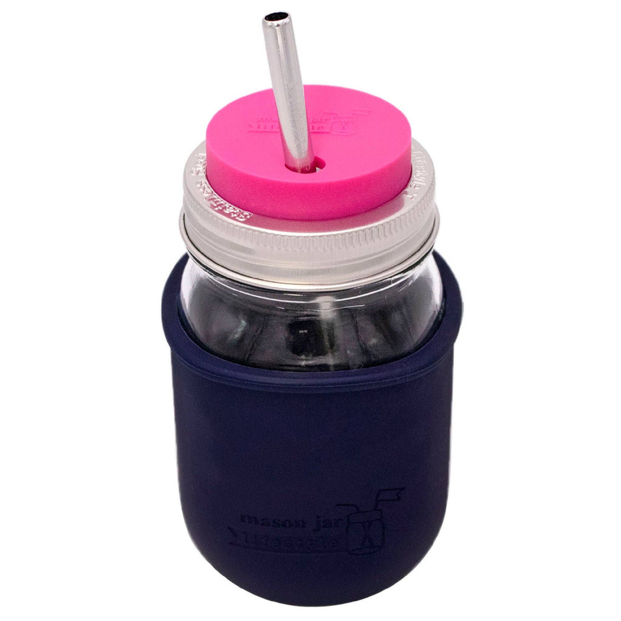 Mason Jar Lifestyle - Wholesale Drink Huggers & Koozies - Silicone Sleeve for Regular Mouth Pint 16oz Mason Jars19