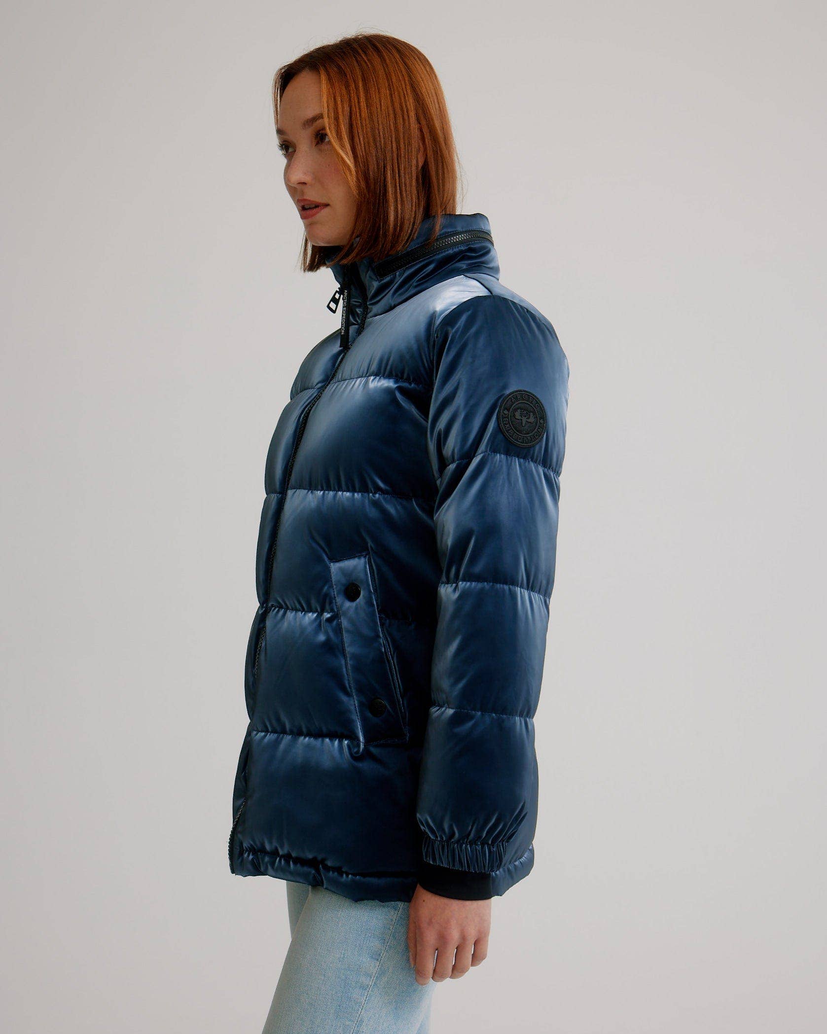 Arctic Expedition - Wholesale Puffer Jacket - Women's - Sarnia Liquid Shine Puffer Jacket2