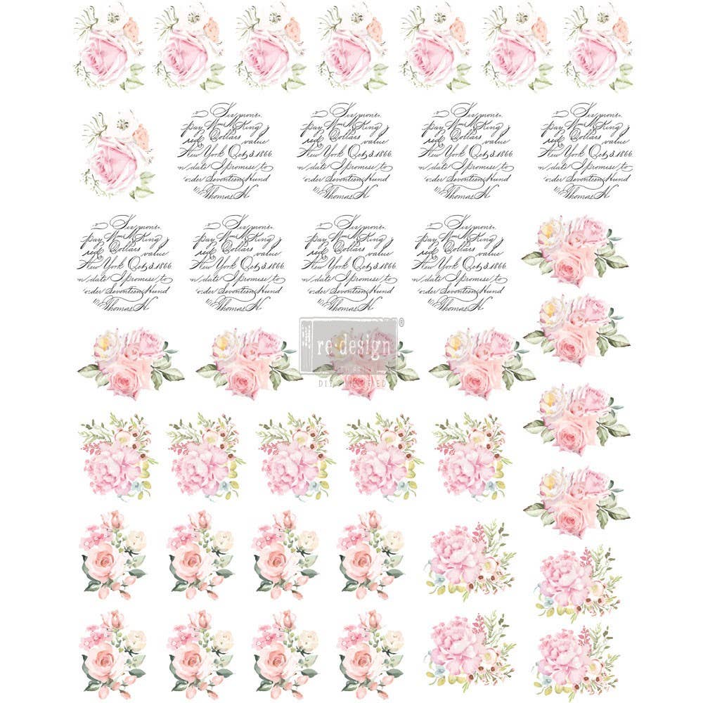 Redesign with Prima – wholesale Sublimatöverföring – Redesign med Prima Transfer maj blommor 5 Designs 10 ”x8"6