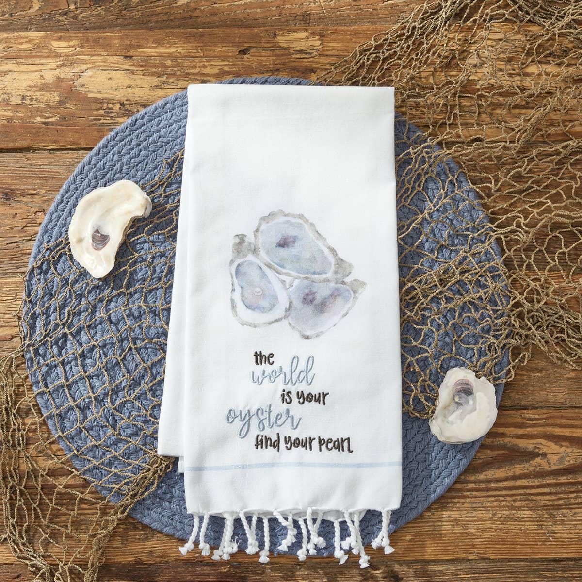 Split P - Wholesale Hand Towel - The World Is Your Oyster Decorative Dishtowel1