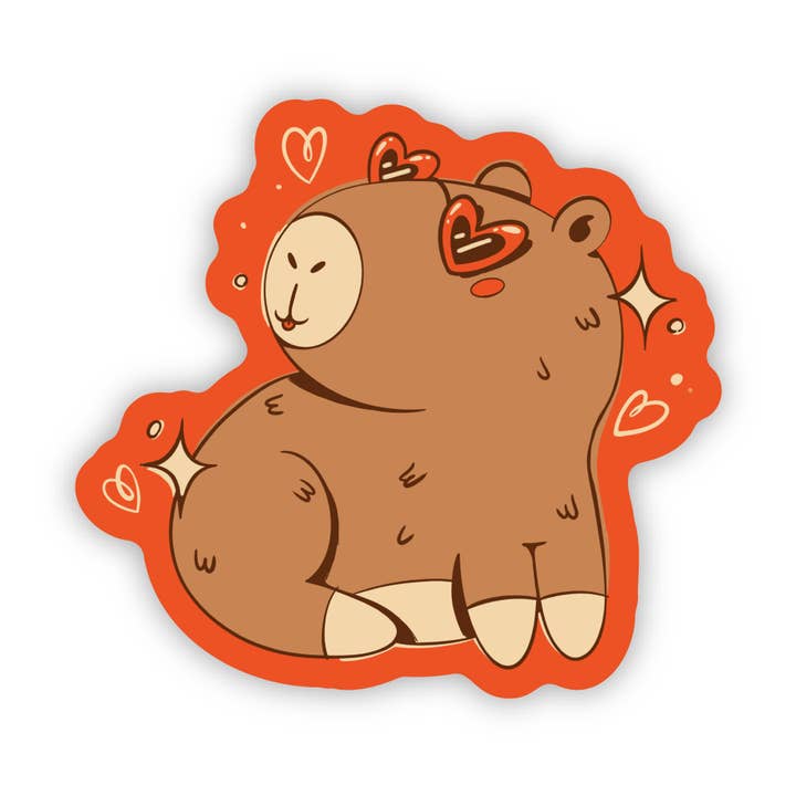 Big Moods - Wholesale Sticker - Cute Capybara In Sunglasses Sticker