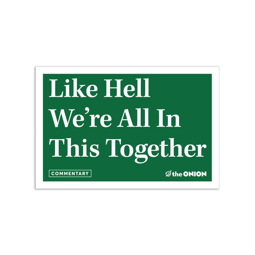 RAYGUN - Venta al por mayor Pegatina - Pegatina troquelada The Onion: Like Hell