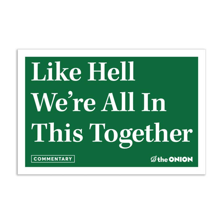 RAYGUN - Venta al por mayor Pegatina - Pegatina troquelada The Onion: Like Hell0