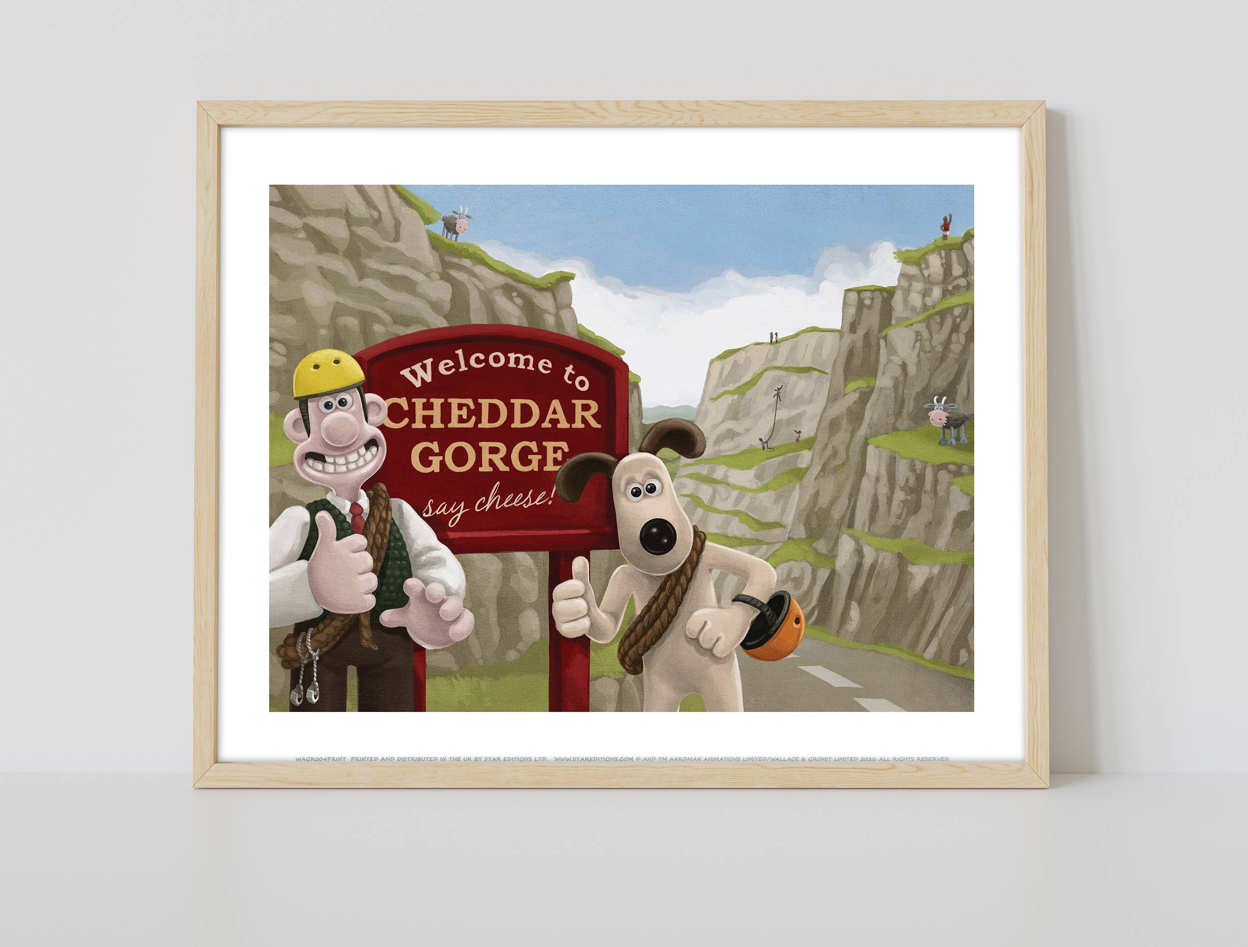 Star Editions – wholesale Art print – Wallace And Gromit The Cheese Loving Duo Art Print1