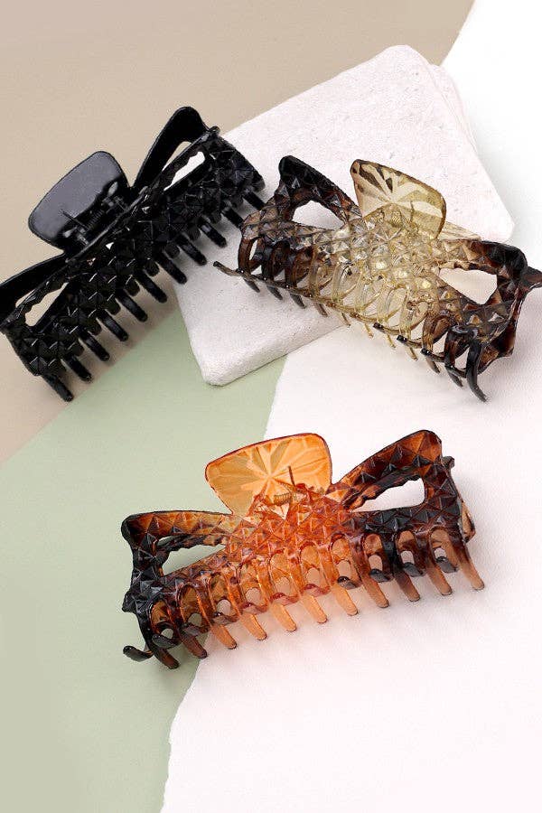 JOSSLYN by wall to wall - Wholesale Hair Clip - Women's - EXTRA LARGE OMBRE TORT CRYSTAL HAIR CLAW CLIPS | 40H6392