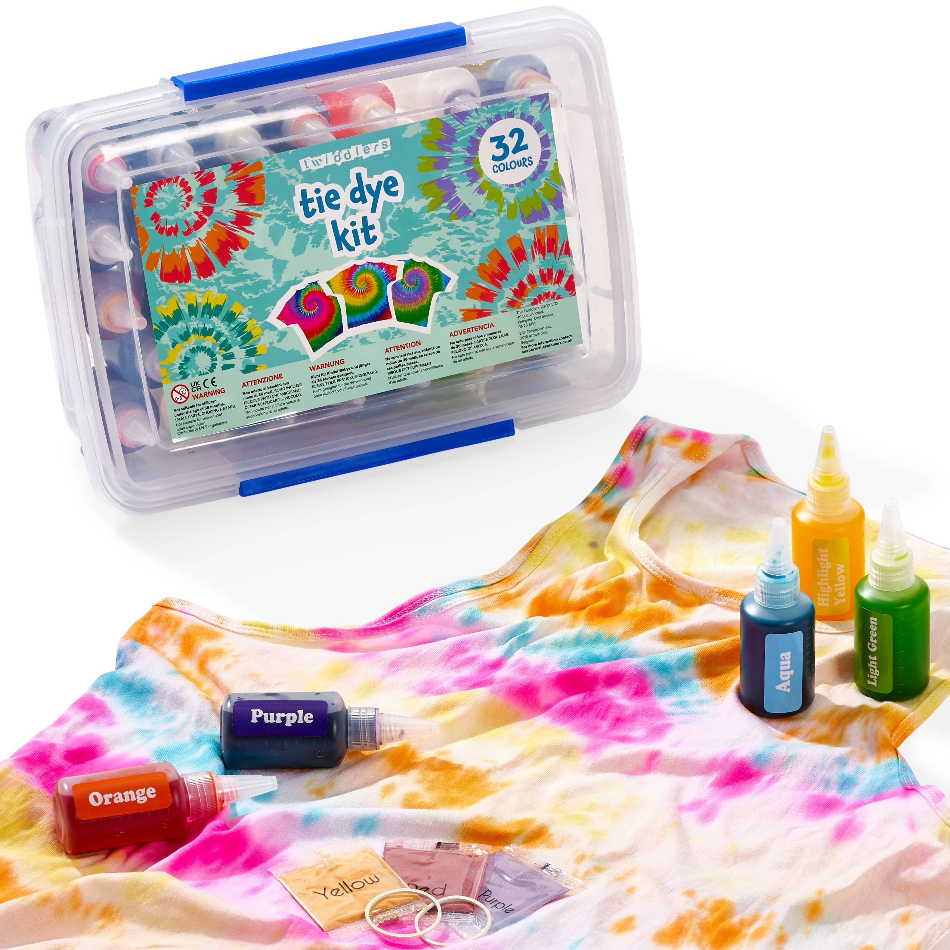 The Twiddlers - Wholesale DIY Craft Kit - Tie Dye Kit V16