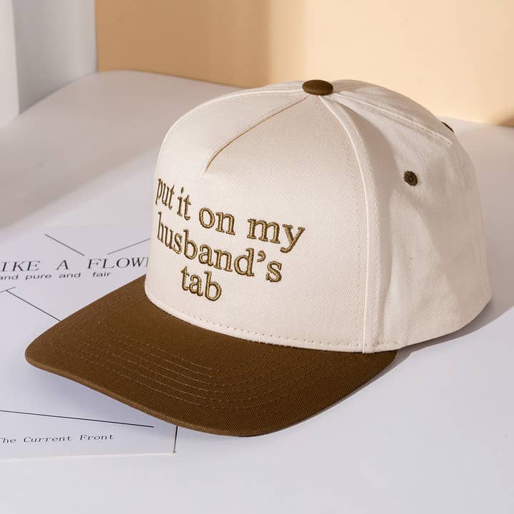 Sensibling Corp. - Wholesale Baseball Cap - Women's - PUT IT ON MY HUSBANDS TAB Embroidered Baseball Cap8