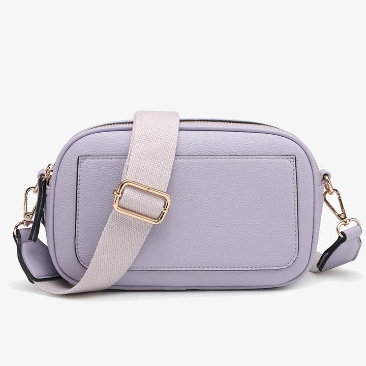 Jen & Co. - Wholesale Crossbody Bag - Women's - M2531 Sky Dual Zip Crossbody w/ Slip Pocket