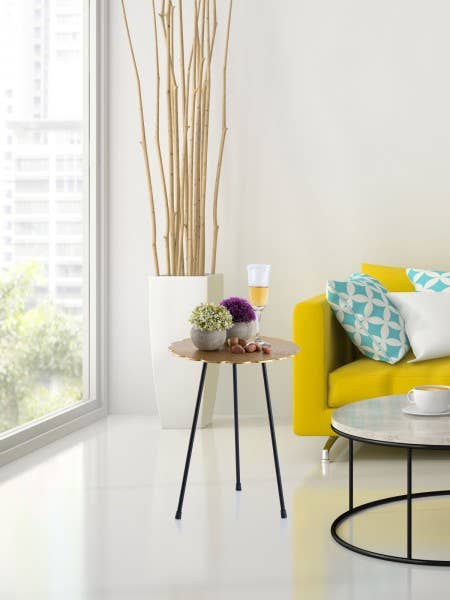 Voglrieder – Engroshandel Tebord – Sidebord metal dekorativt bord Hilton ø 35 x H 46 cm rund A27