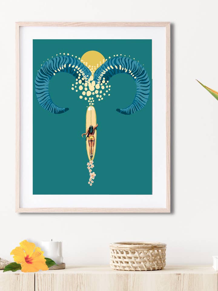 Aries Matted Print for wholesale by Paradise Now Hawaiʻi