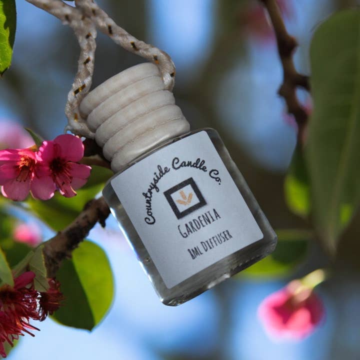 8ml Gardenia Car Diffuser for wholesale by Countryside Candle Co