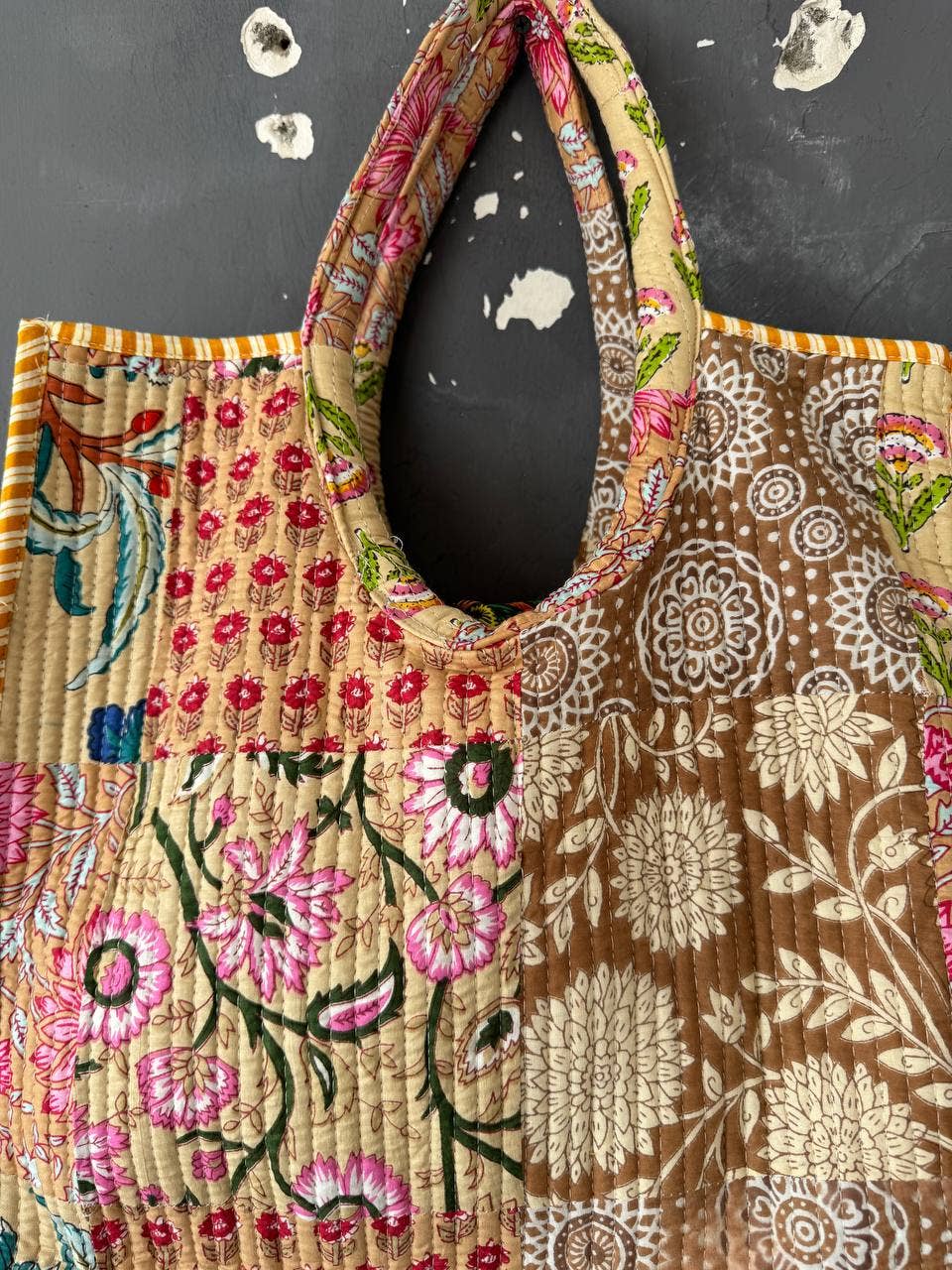 bhavnas boutique - Wholesale Tote Bag - Women's - Cotton Bag Quilted Bag Block Printed Indian Bag Stylish Bags2