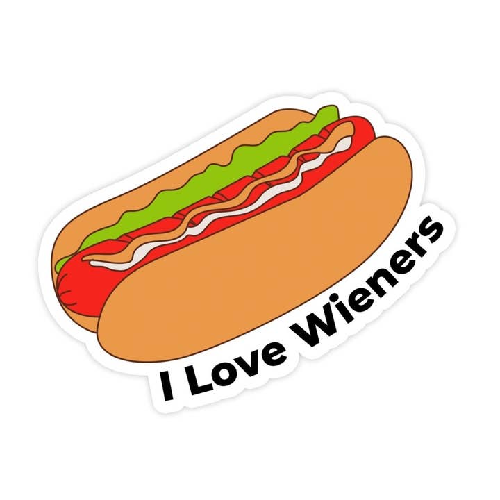 I Love Wieners Sticker, Hot Dog Sticker, Meme Sticker, Waterproof Vinyl Sticker Decal for Laptop Waterbottle and, Car and other Purchase Wholesale rut wiess kölsch. Free Returns & Net 60 Terms on Faire trending on Faire.