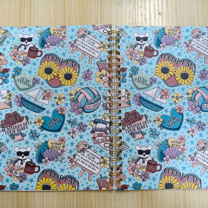 Pretty Summer A5 Spiral Notebook for wholesale by Posh Paperie