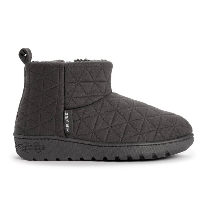 Dark Grey Muk Luks Women's Avery Beth Bootie Slippers for wholesale on Faire