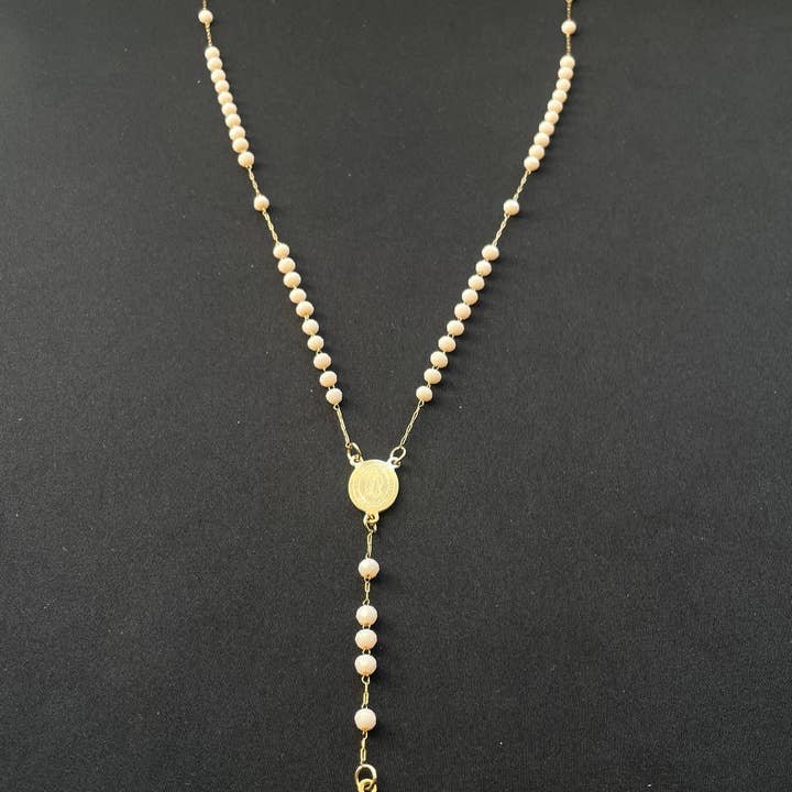 Rosenkranz Creme / Rosa - 316L Edelstahl für den Großhandel von Risinpath