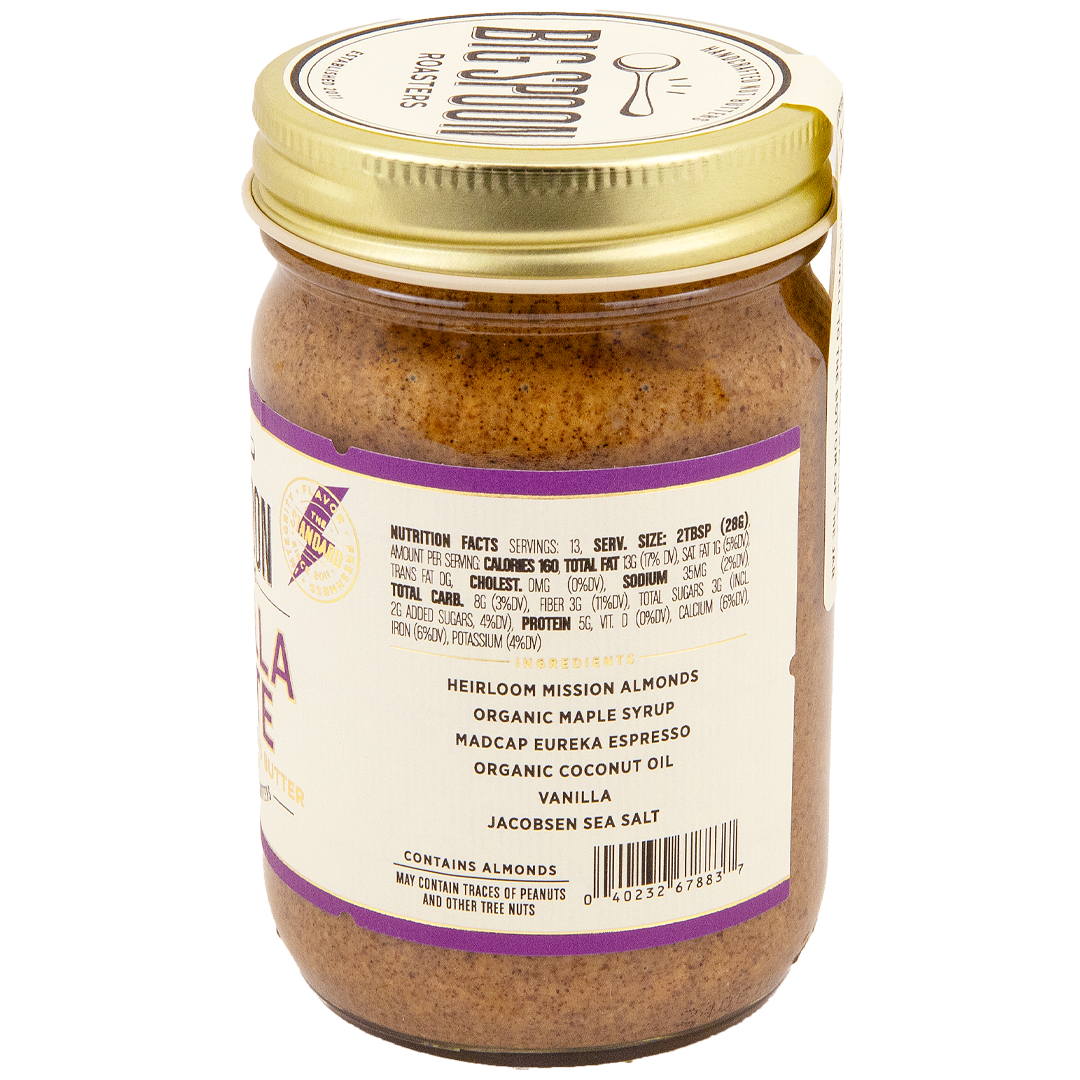 Big Spoon Roasters - Wholesale Nut Butter - Vanilla Latte Almond Butter1