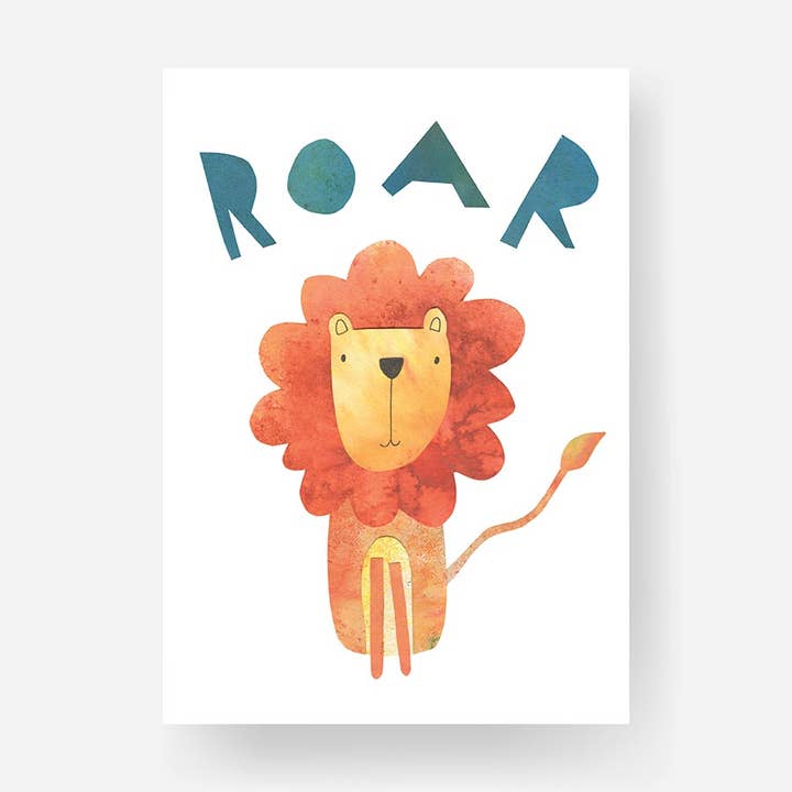 RUGGITO - Stampa per Asilo A4 per la vendita all'ingrosso da parte di Under the Willow Tree