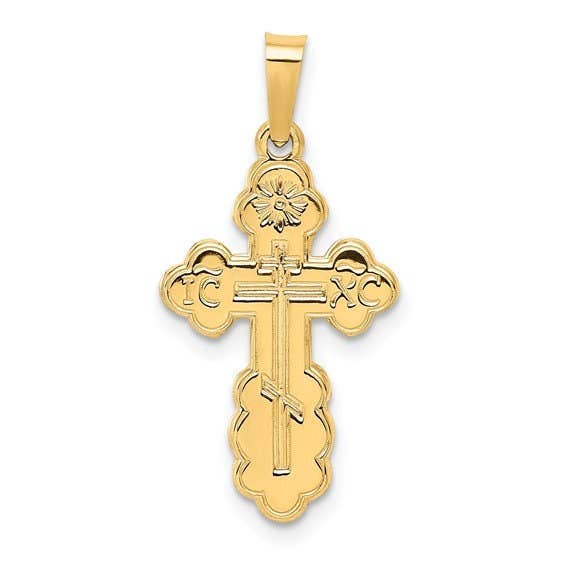 14k Eastern Orthodox Cross Charm for wholesale by NYMAN JEWELERS