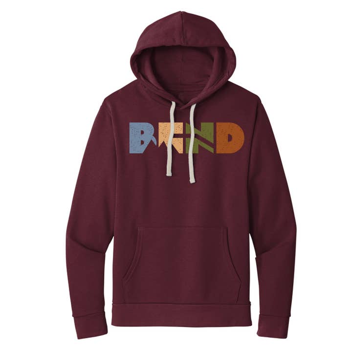 Bend Bend Oregon | Unisex Pullover Hoodie for wholesale by Little Bay Root