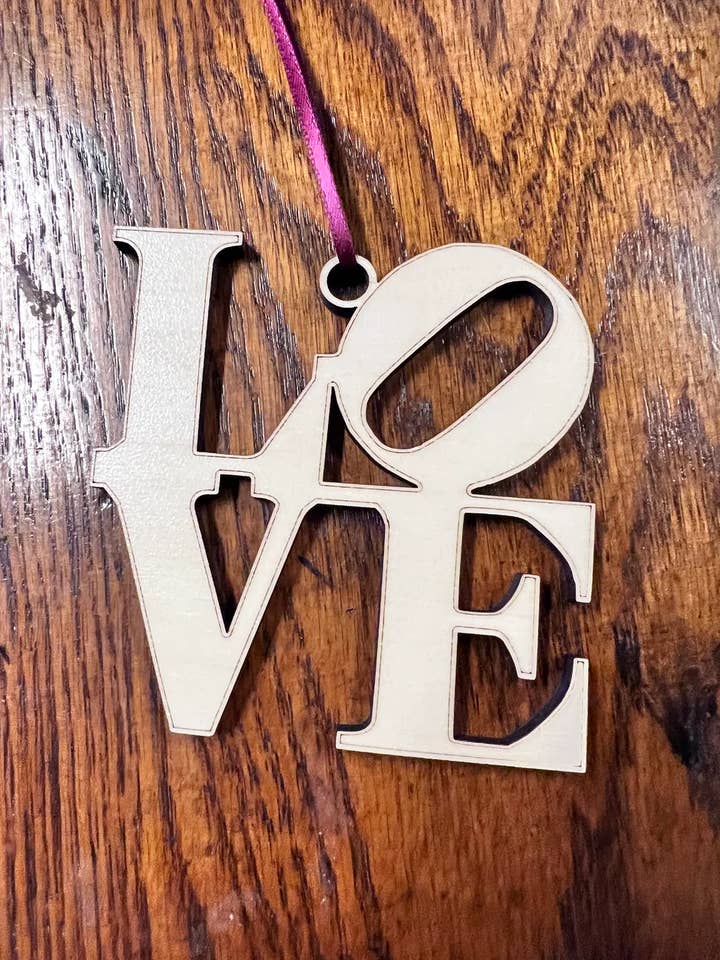 Love Classic Ornament for wholesale by Rosewood Home