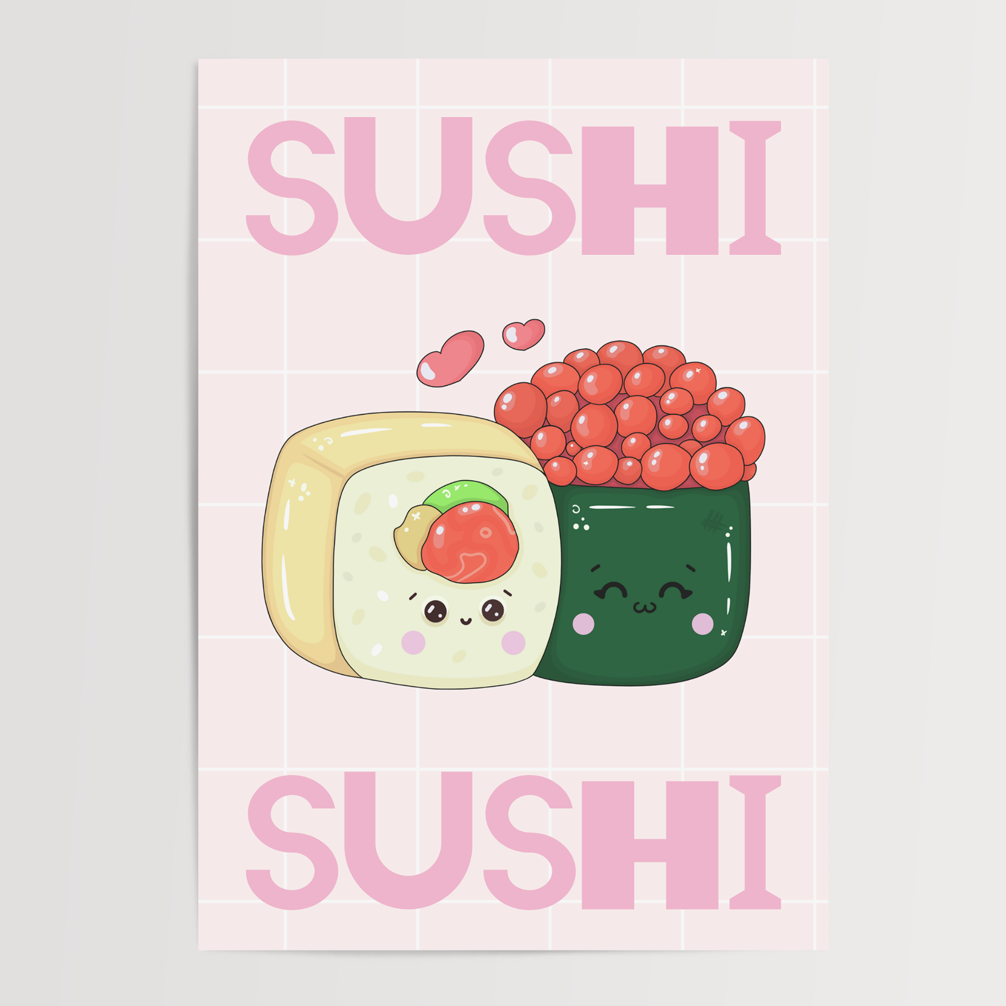LXR CREATE – wholesale Art print – Sushi Kawaii Print0