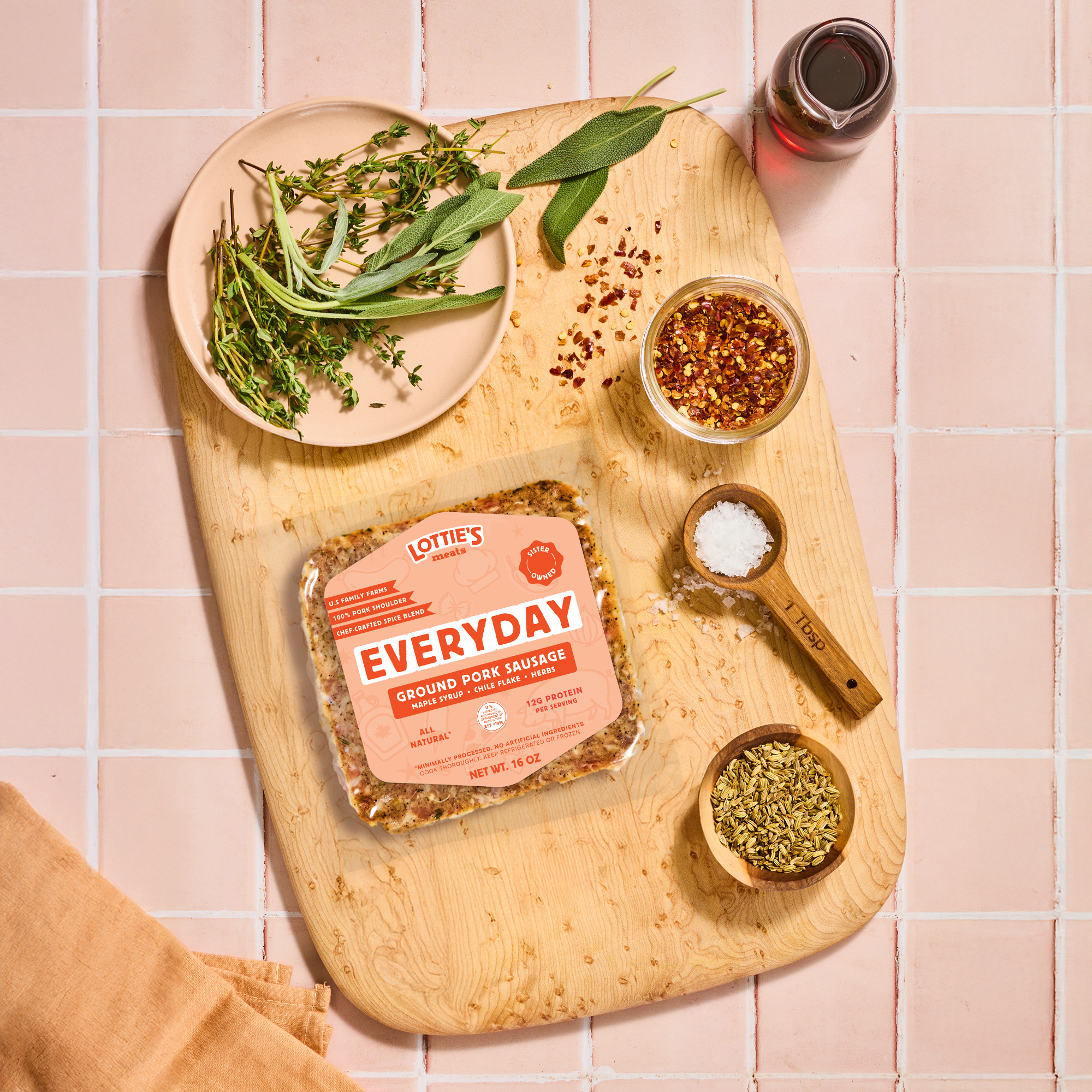 Lottie's Meats - Wholesale Sausage - Everyday (Breakfast) Sausage | Ground Pork Blends | 16 oz4