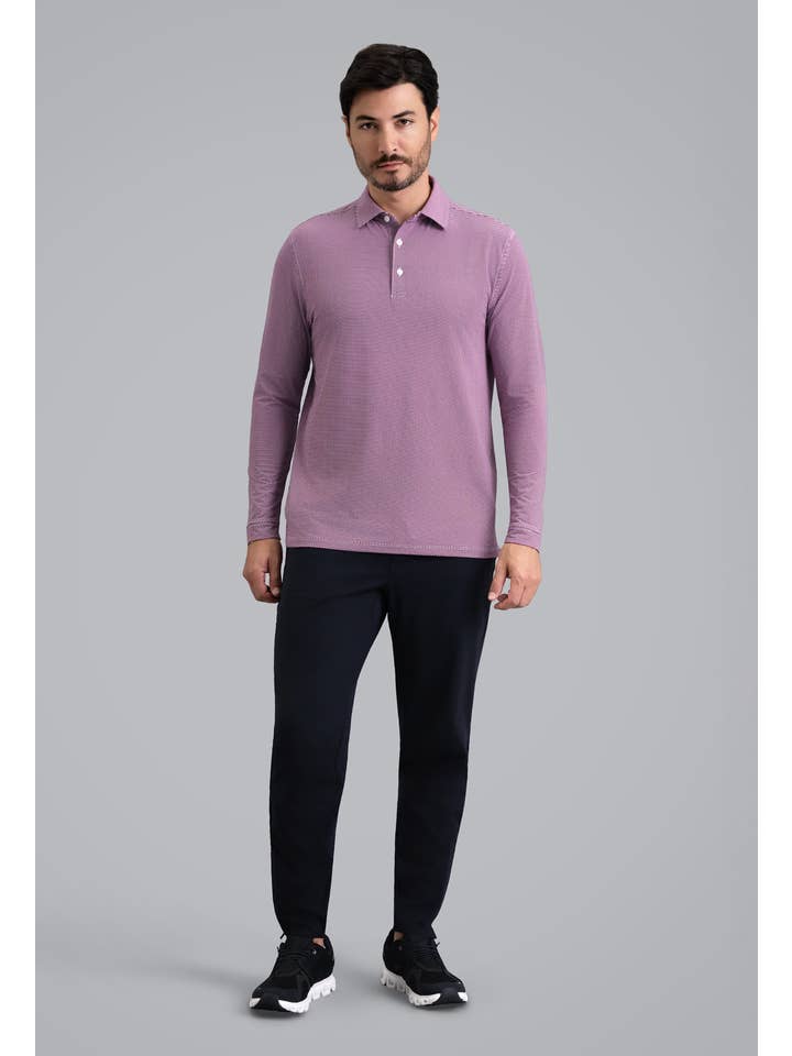 IBKÜL - Wholesale Polo - Men's - Cube Art Long Sleeve Polo3