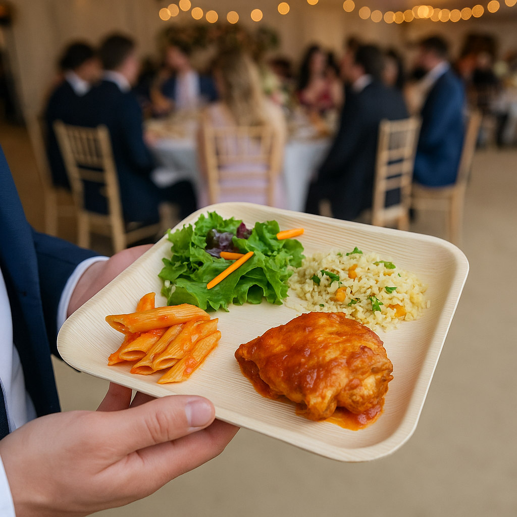 Rita Global Traders – Engroshandel Engangstallerken – 10 firkantede palmeblad engangs bambus tallerkener til thanksgiving9