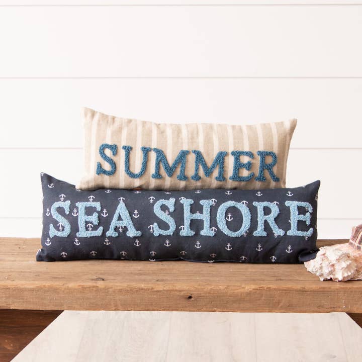 Audrey's Home & Gift - Wholesale Throw/Decorative Pillow - Pillows - Sea Shore, Summer (Pk/02 Ast)