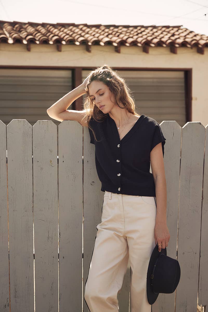 in february - Wholesale Pants - Women's - CLASSIC MEETS ELEVATED CAUSUAL PIPED TWILL BARREL-LEG PANTS28