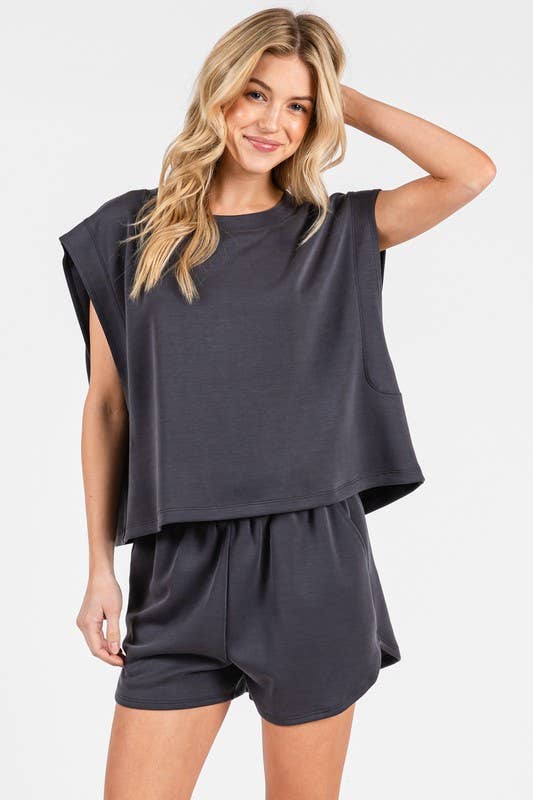 Final Touch - Wholesale Shorts - Women's - Modal Jersey Dolphin Shorts - NP70378A16