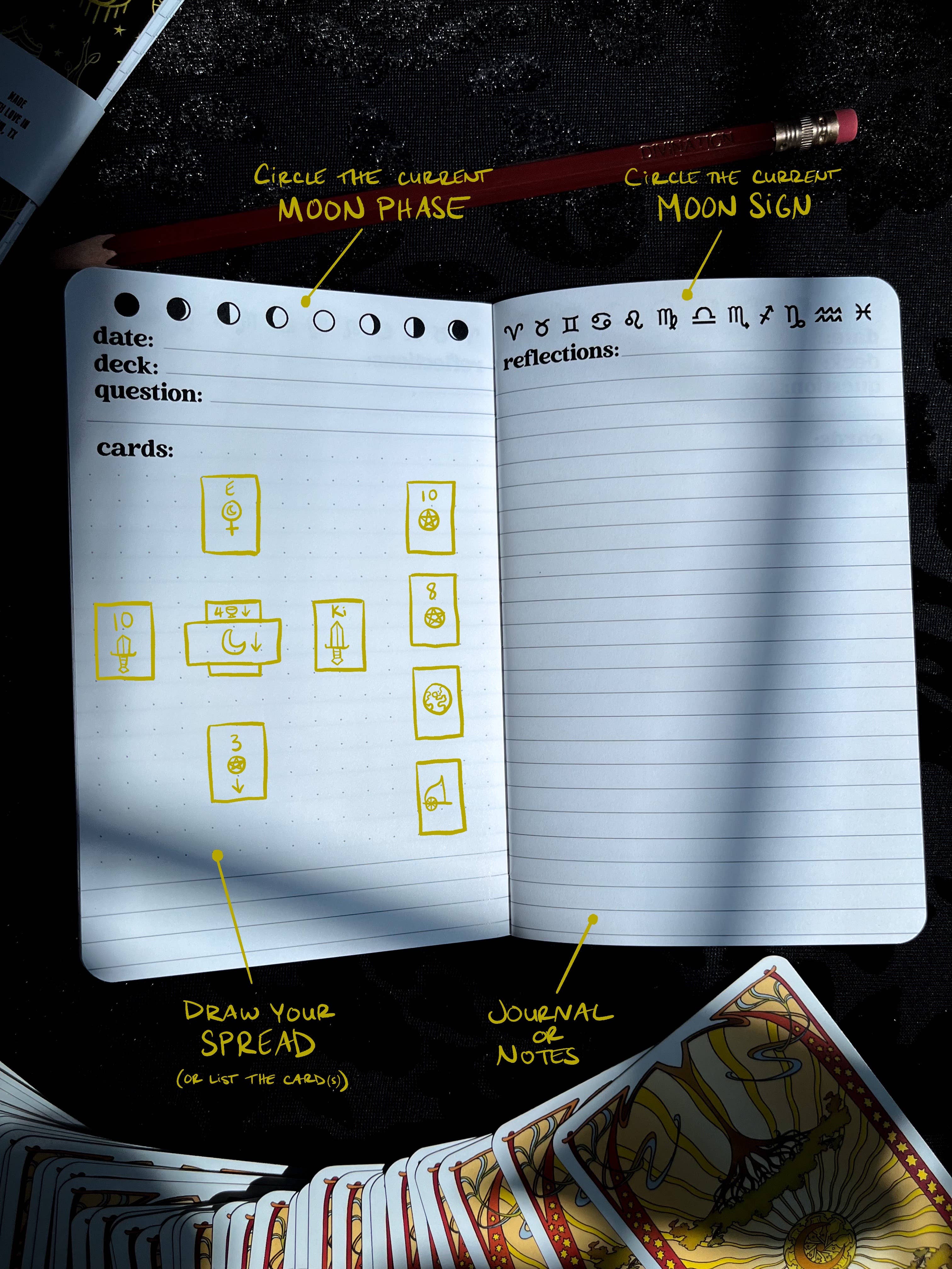 Elissa Marie Creative – wholesale Journal/diary – 2-Pack Pocket Tarot Journals | divination | astrology2