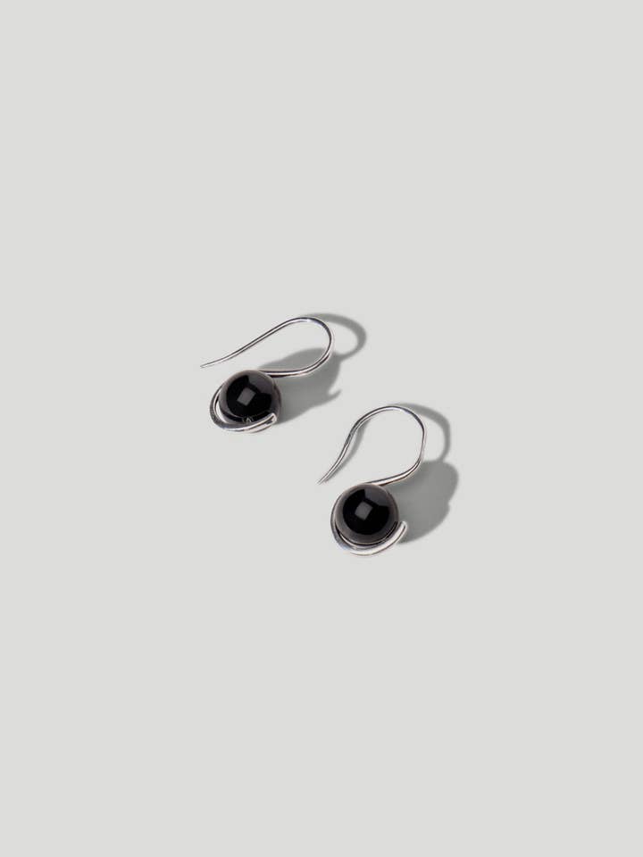 Wrap Earrings Black Onyx for wholesale by Maslo Jewelry