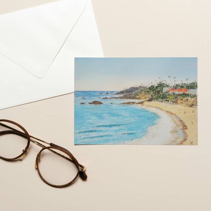 Maria Langgle - Wholesale Everyday Greeting Card - Laguna Beach Folded Greeting Card with Envelope 5x71