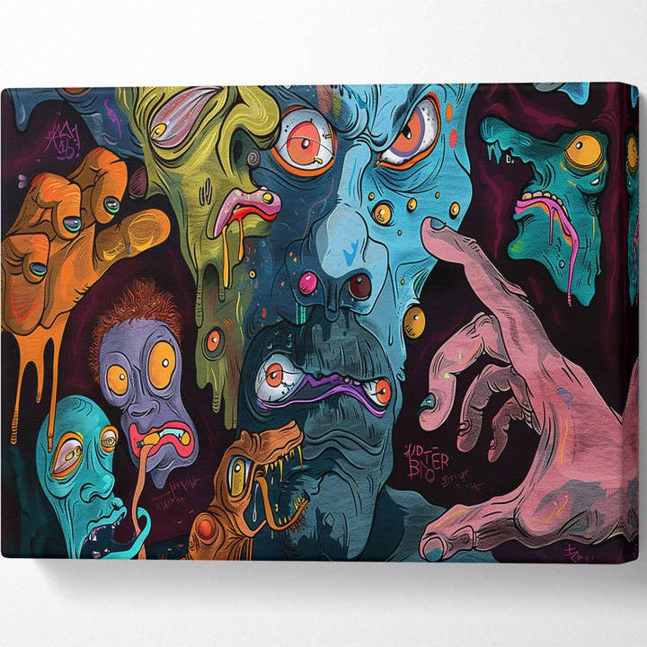 Blue Grotesque Dreams for wholesale by Simply Canvas Art
