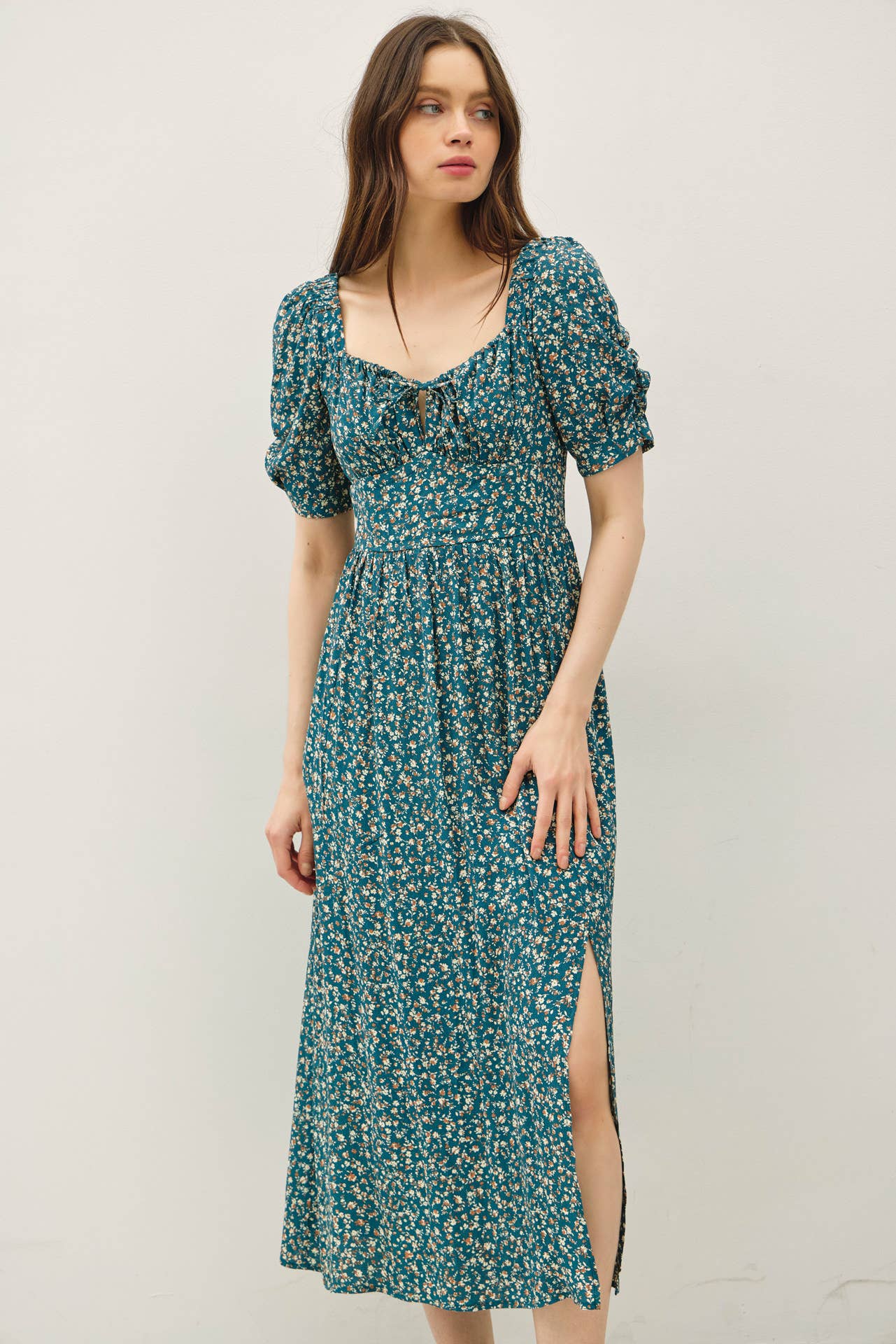 Be Cool - Vente Robe – femme - ROBE FRONCÉE À BUSTIER AVEC MANCHES VOLUMINEUSES0