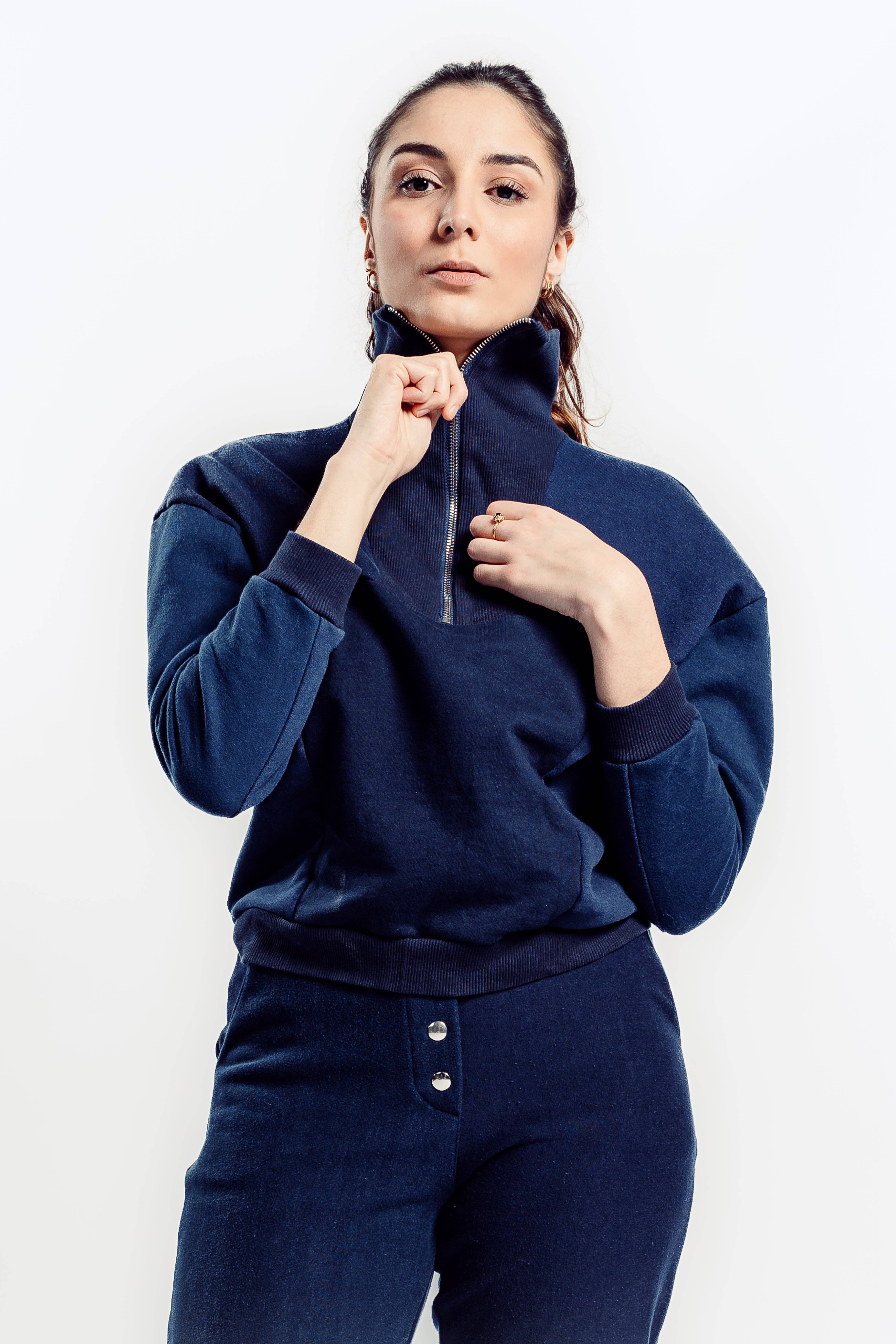 Truck sweatshirt blue for wholesale on Faire2