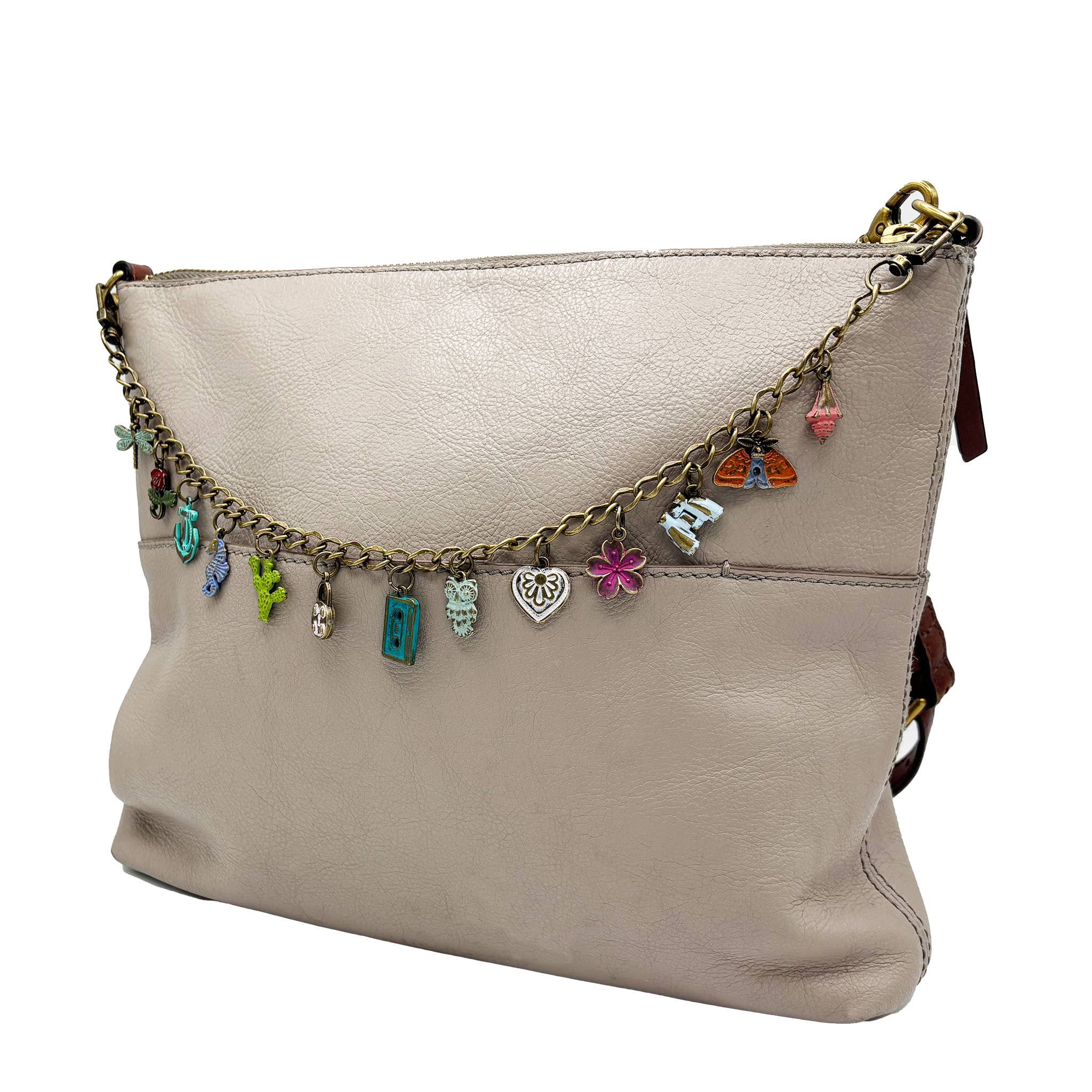 Gleeful Peacock - Wholesale Purse/Bag Accessory - Women's - Bag Charm Chain Blank4