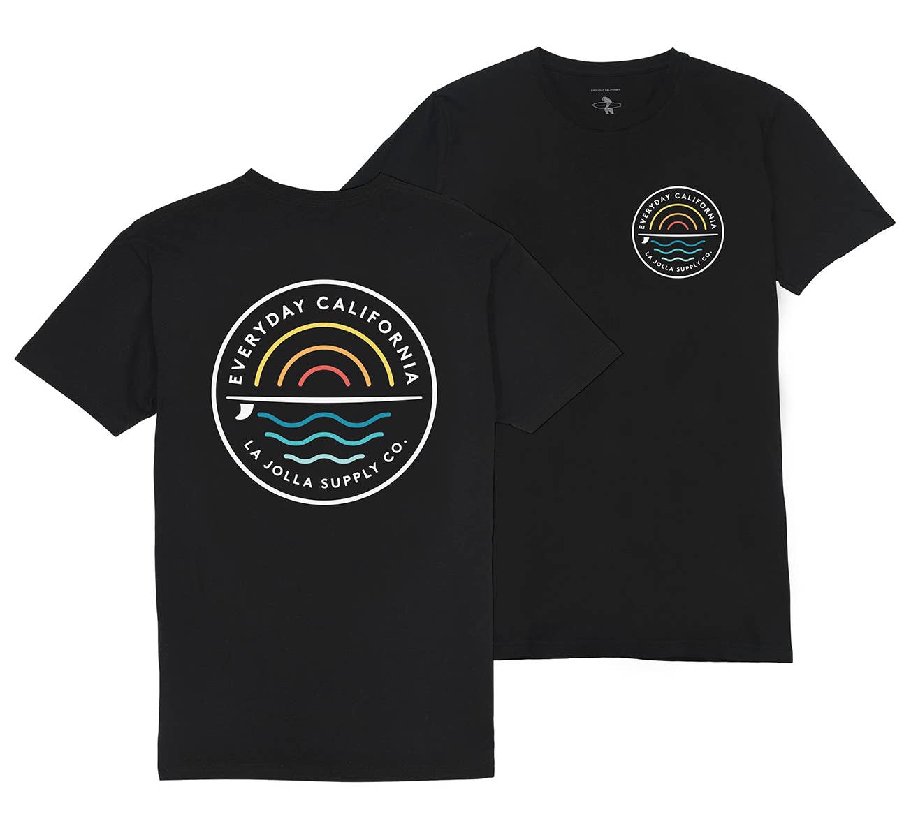 Everyday California - Wholesale Screen Printed T-Shirt - Men's - Cabrillo Tee - California Retro Surf Tee
