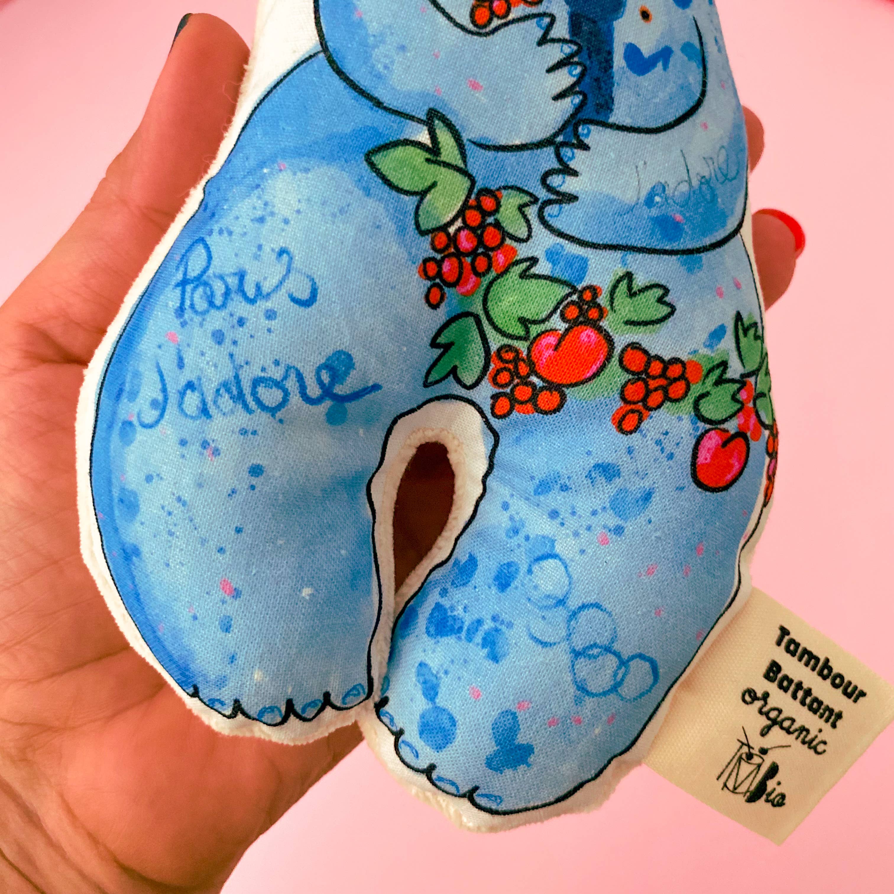 Tambour Battant – Großhandel Greifspielzeug – Baby – Herr Blauer Rassel3