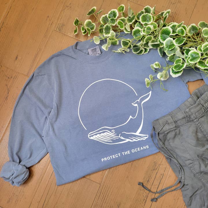 Protect the Ocean Long Sleeve Shirt for wholesale by Simple Moon Co.