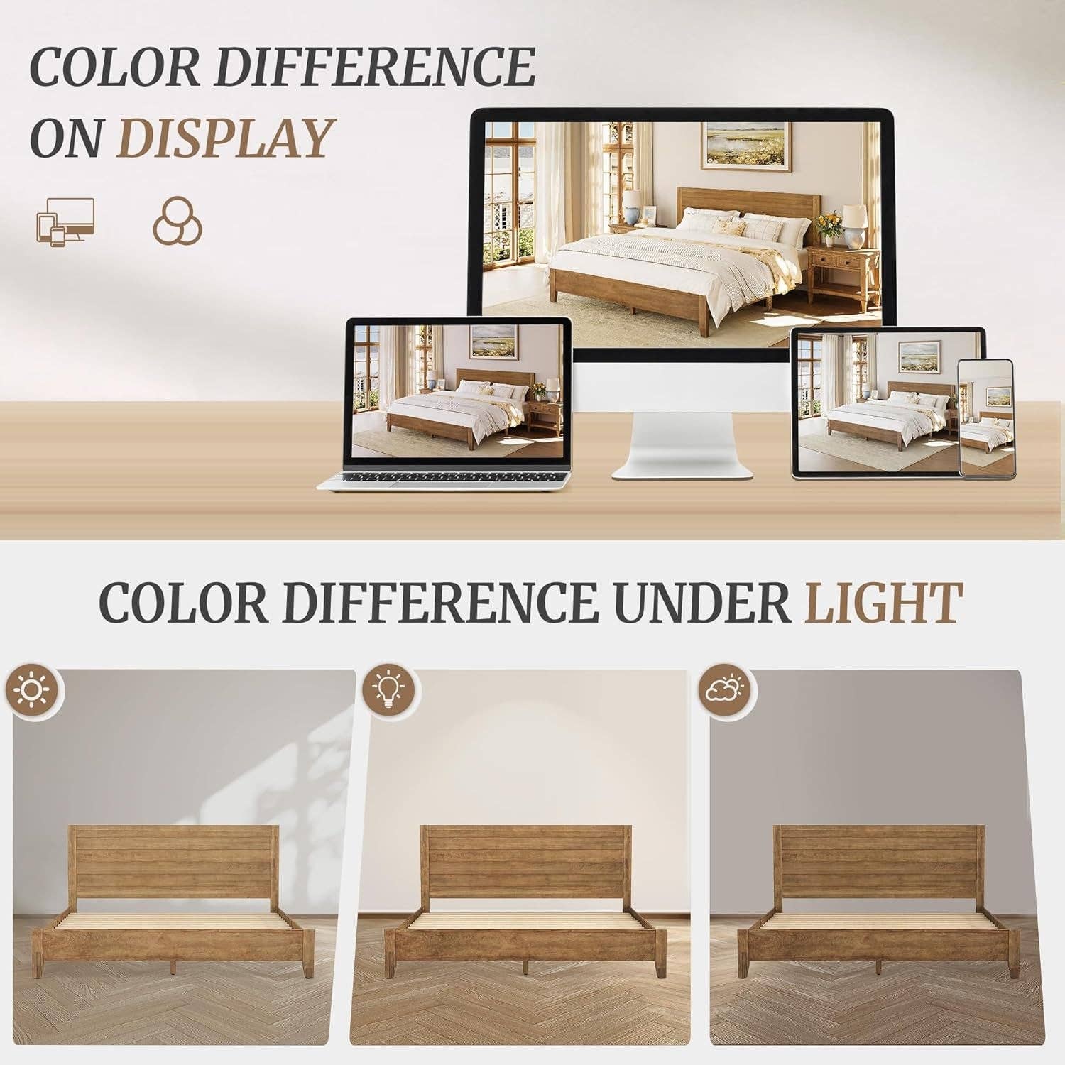 ShipItFurniture - Wholesale Bed - King Size Acacia Wood Platform Bed Frame With Headboard5